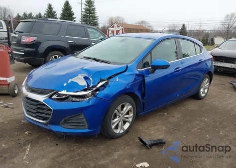 2019 Chevrolet Cruze Lt z USA, uszkodzony, nr VIN 3G1BE6SM9KS599076